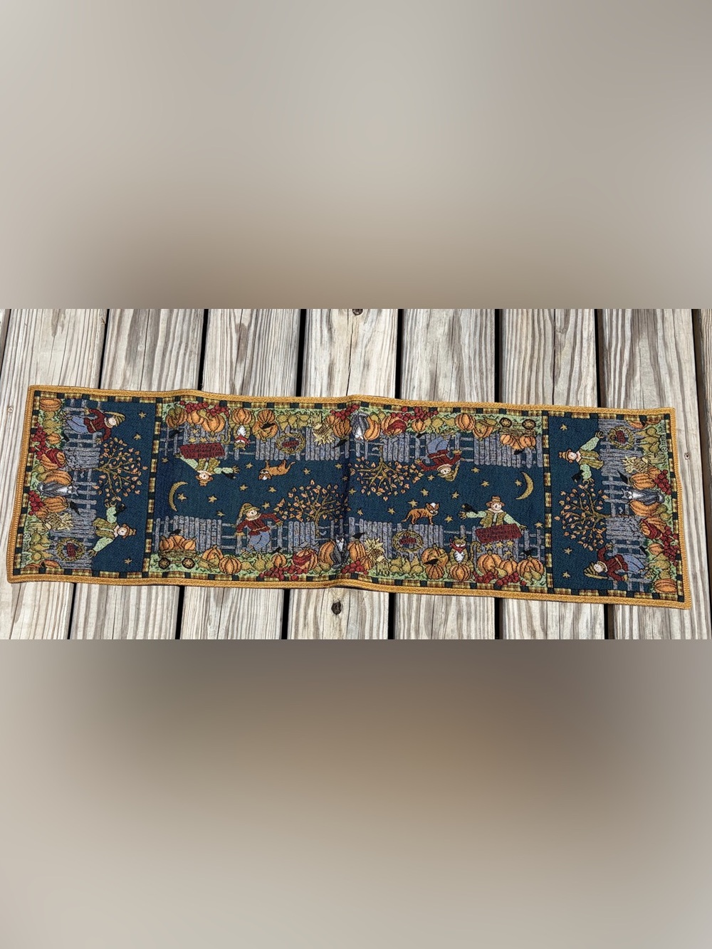 TERESA KOGUT FALL HALLOWEEN TABLE Runner MAT TAPESTRY
